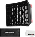 14''x11.6'' Foldable Square Softbox Diffuser with Grid& Carry Bag | Portable,Quick Setup