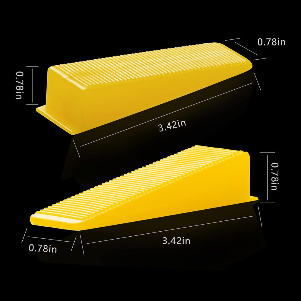 Reusable Leveling Wedges,Reusable Tile Leveling System Wedges for 1/8" Spacers,1/16" Spacers,1/32" Spacersand Tile