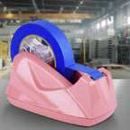 Desktop Tape Dispenser Jumbo Size, Non-Skid Base, Plastic, Pink