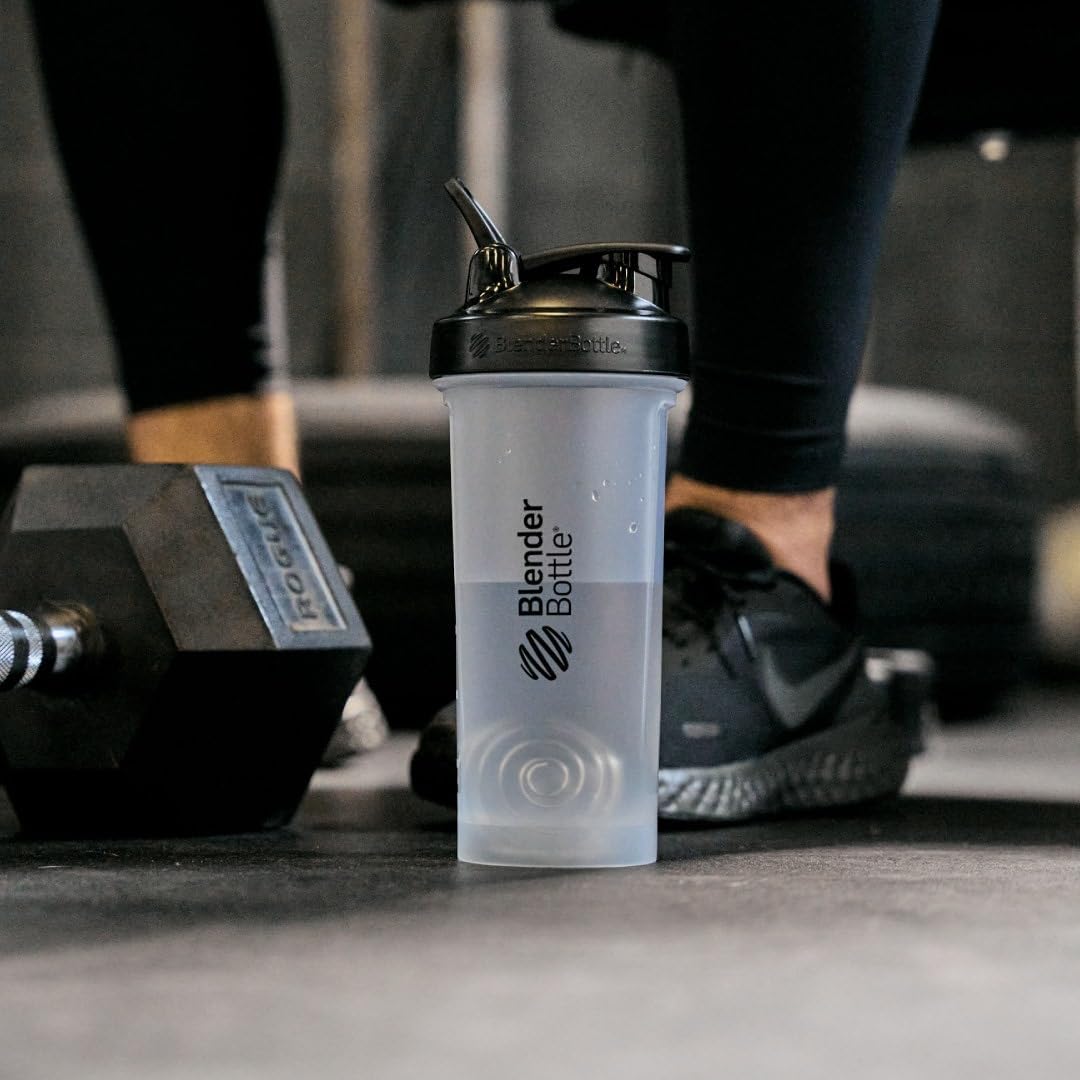 Classic V2 Plastic Shaker Bottle 28 oz Clear/Black