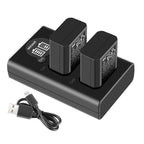 Camera Battery Charger Set for NP-FW50 Compatible with Sony ZV-E10