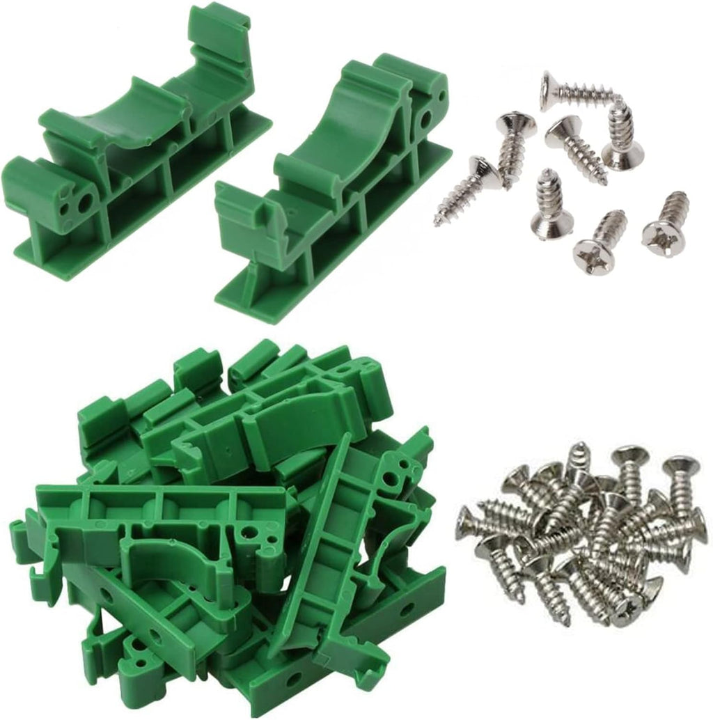 10 Sets C45 PCB DIN Rail 35mm 15mm Circuit Board Mounting Adapter