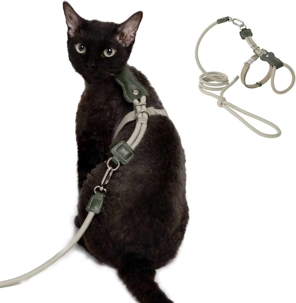 Adjustable Escape Proof Cat Harness and Leash Set