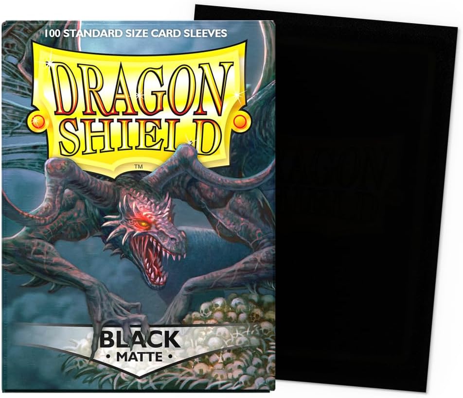 Standard Size Card Matte Sleeves | 100 CT - Smooth & Tough Premium TCG Sleeves | Compatible with Pokemon, Flesh &