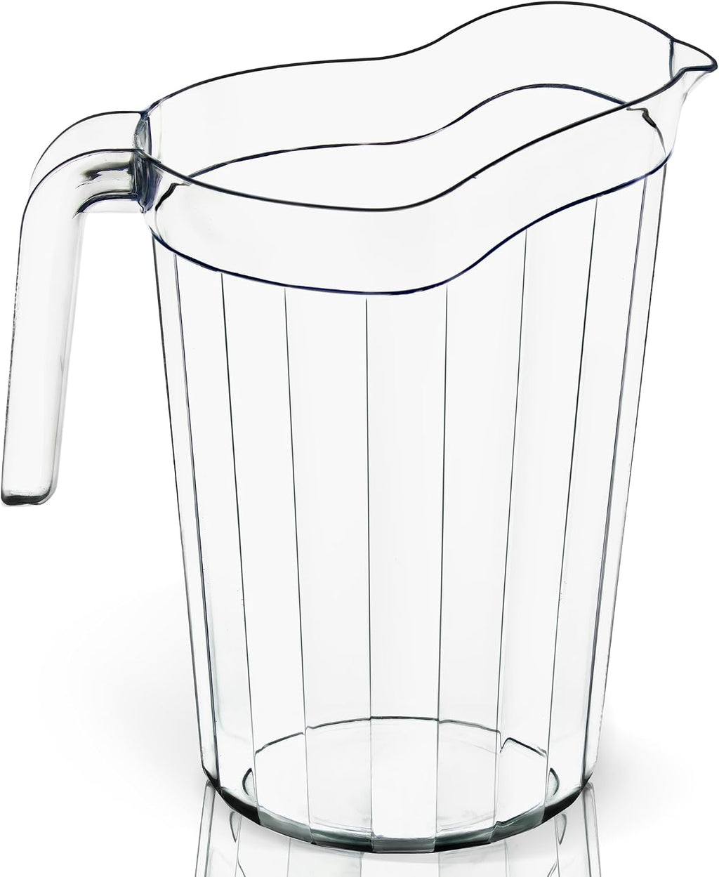 2 Pack - 75 oz Polycarbonate Plastic Pitcher Beverage Dispenser with Pour Spout Shatterproof Catering and Restaurant