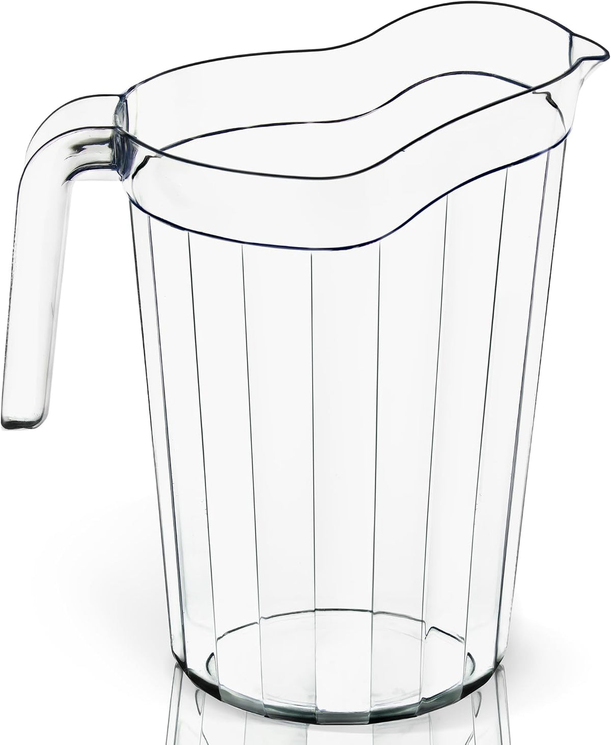 2 Pack - 75 oz Polycarbonate Plastic Pitcher Beverage Dispenser with Pour Spout Shatterproof Catering and Restaurant