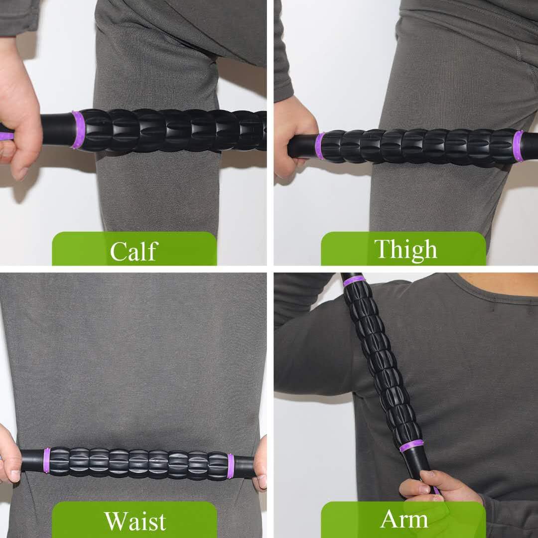Muscle Roller Massage Roller Stick- Deep Tissue Fascia Blaster for Myofascial Pain Relief, Lymphatic Drainage & Body