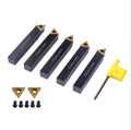 1/2" Carbide Turning Tool Set TCMT Inserts 5Pcs Metal Lathe