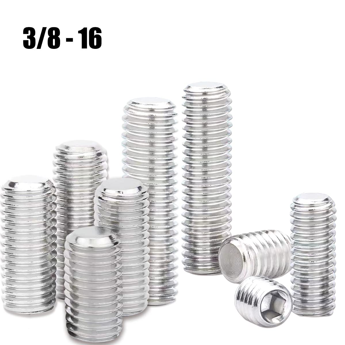 MFLAMO 3/8-16 x 1-1/4" Hex Socket Cap Screws (15Pcs)