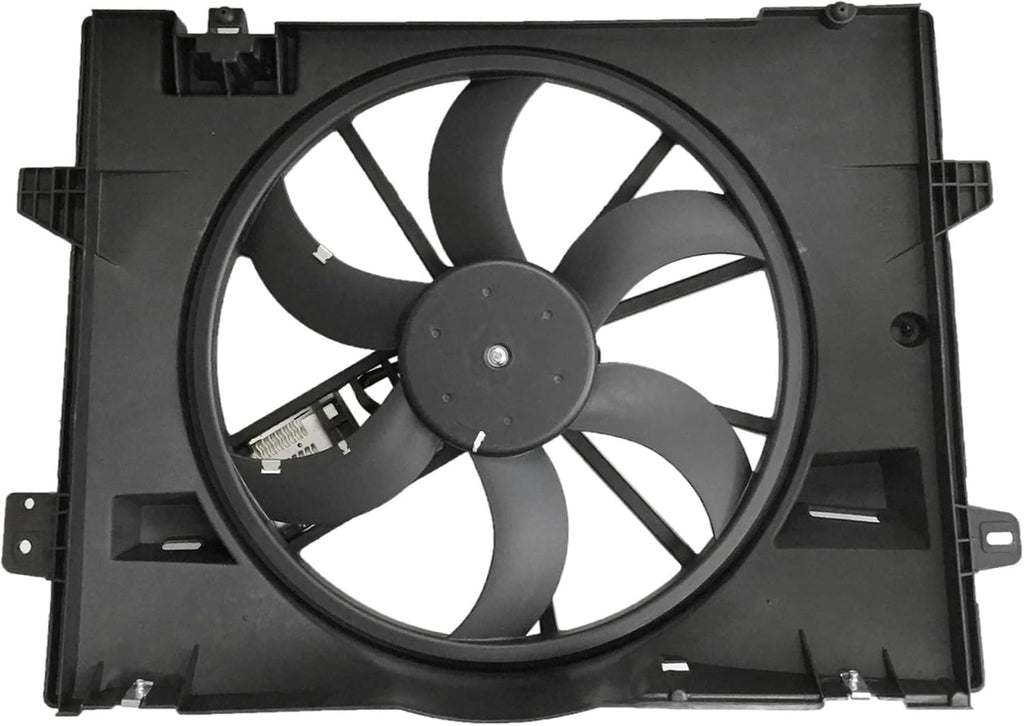 PartsFlow Engine Radiator Cooling Fan Assembly For 2005-2011 Lincoln Town Car For 2006-2011 Ford Crown Victoria For 2006-2011 Mercury Grand Marquis 621-353