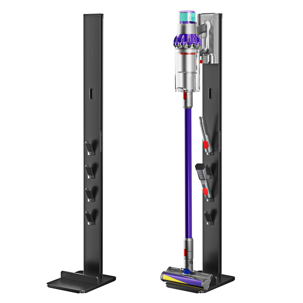 PEGZONE Vacuum Cleaner Stand, Compatible with Dyson Gen5 V15, with 4 Hooks