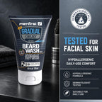 3-in-1 Gradual Gray Beard Wash Shampoo for Men