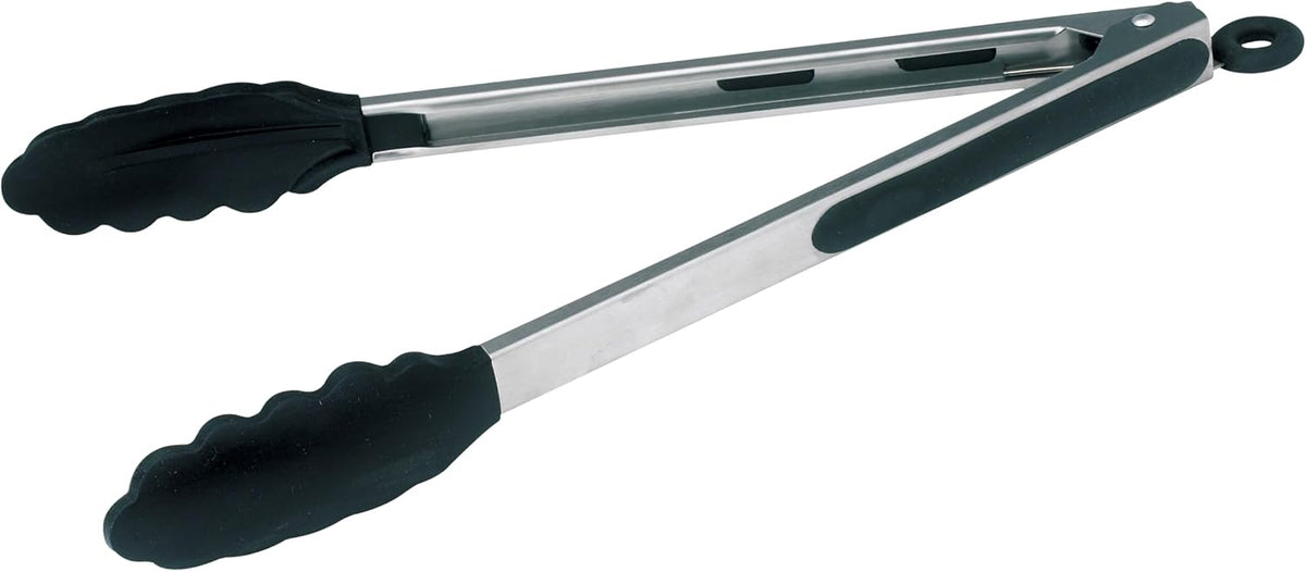12" Heavy-Duty Utility Stainless Steel Tongs