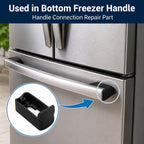 Refrigerator Handle Repair Tabs, Compatible with GE GNE25JSKCFSS, 2-Pack