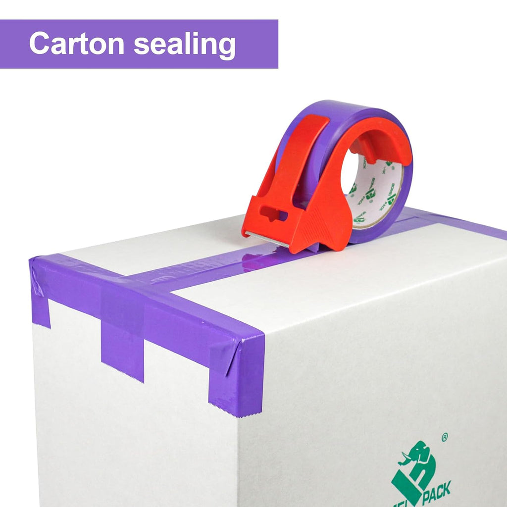 6 Rolls Purple Heavy Duty Packing Tape,1.88 Inches x 60Yards
