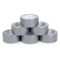 6 Pack Duct Tape Multi Pack, Tear by Hand Design, Silver, Strong 7mil Thickness, Commercial Grade Strength, 30 Yard