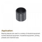 uxcell Sleeve Bearings 10mm Bore 12mm OD 10mm Length POM Wrapped Oilless Bushings Black 4pcs