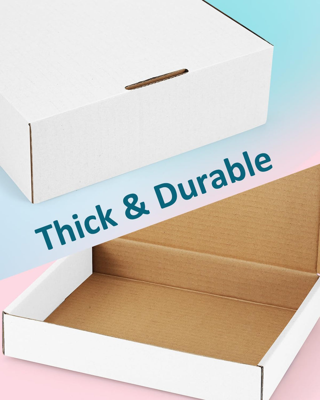 Shipping Boxes 6x4x3 inches Small Mailing Boxes 50 Pack White Cardboard Corrugated Box Mailers
