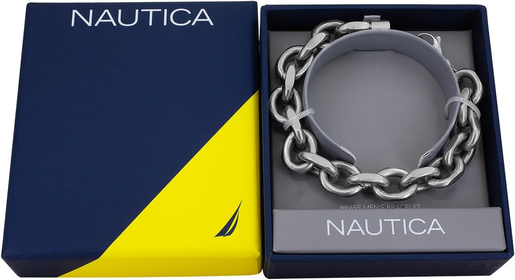 12.5 mm Cable Chain Bracelet for Men Oxidized Stainless Steel 9 Inches