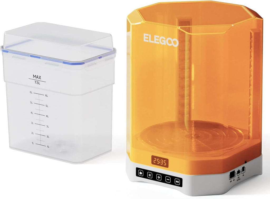 Upgraded Wash and Cure Station-Mercury Plus 3.0 | 7.5L Large Capacity Cleaning, 360ｰ All-Around Curing, Compatible