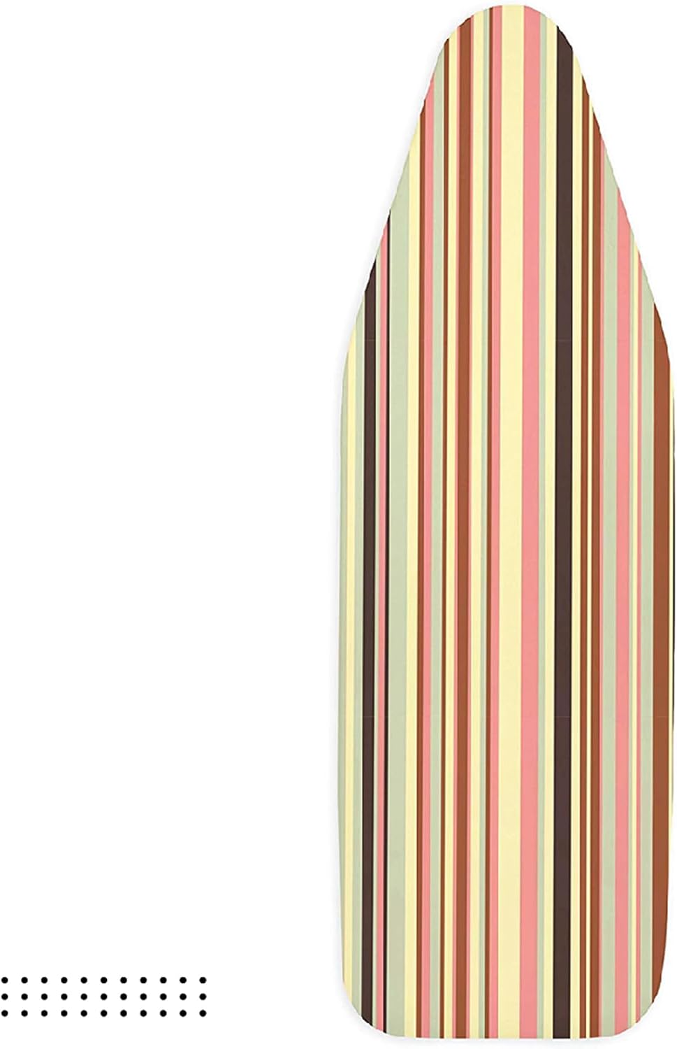 Ironing Board Cover and Pad, 4mm Felt 42"x14" | Multistripe, Heat & Scorch Resistant | Elastic Bungee Cord & Toggle