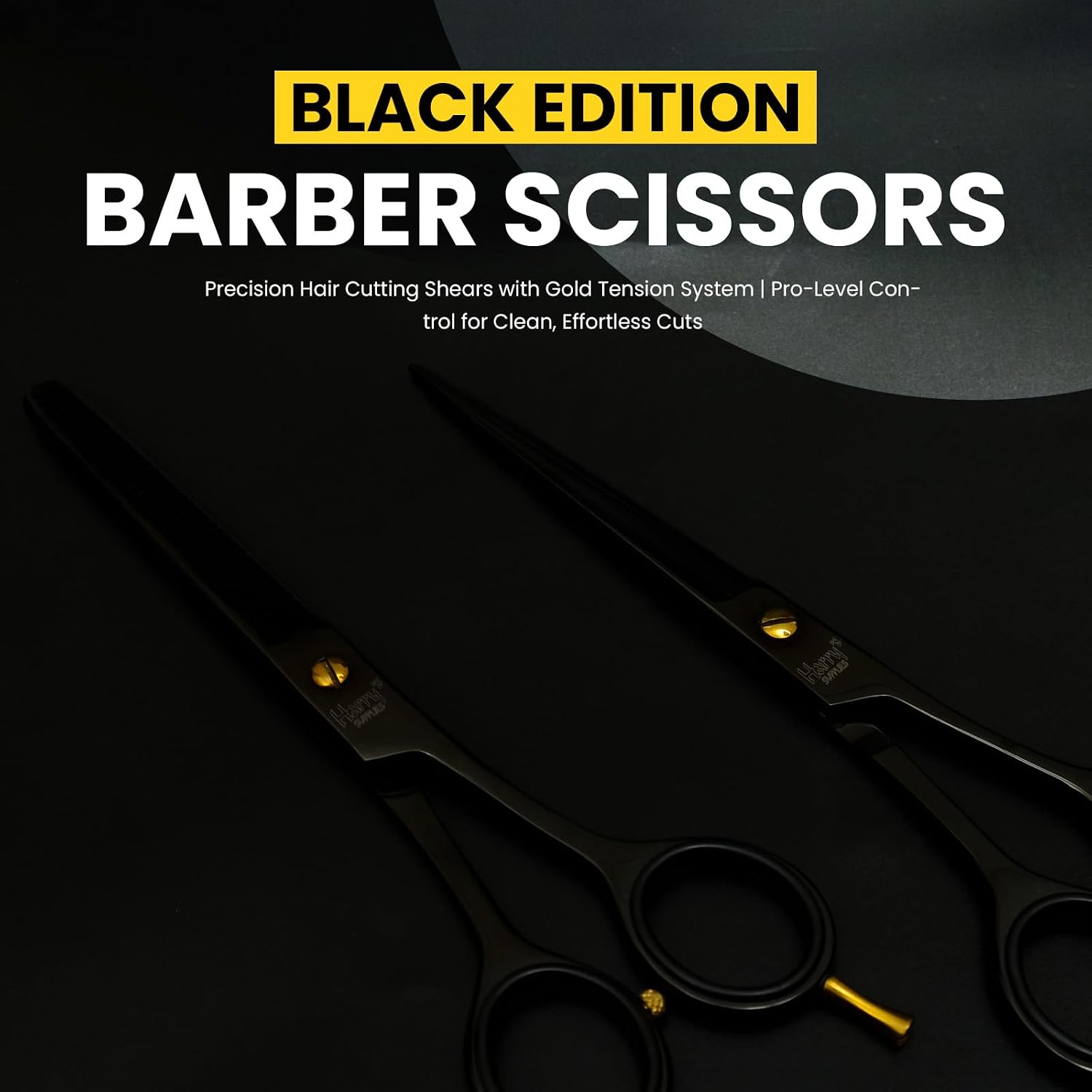 Hair Cutting Scissors Shears Razor Edge Kit – Harry’s Supplies 7” Professional Barber Shears with Thinning Shears