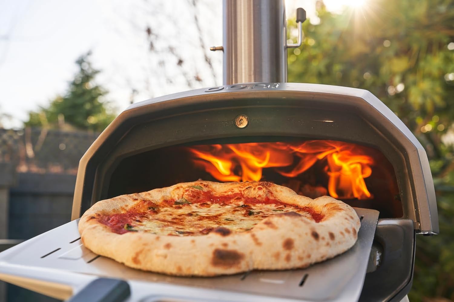 Karu 2 Multi-Fuel Outdoor Pizza Oven - Wood and Gas Outdoor Pizza Oven with Pizza Stone & Intergrated Thermometer