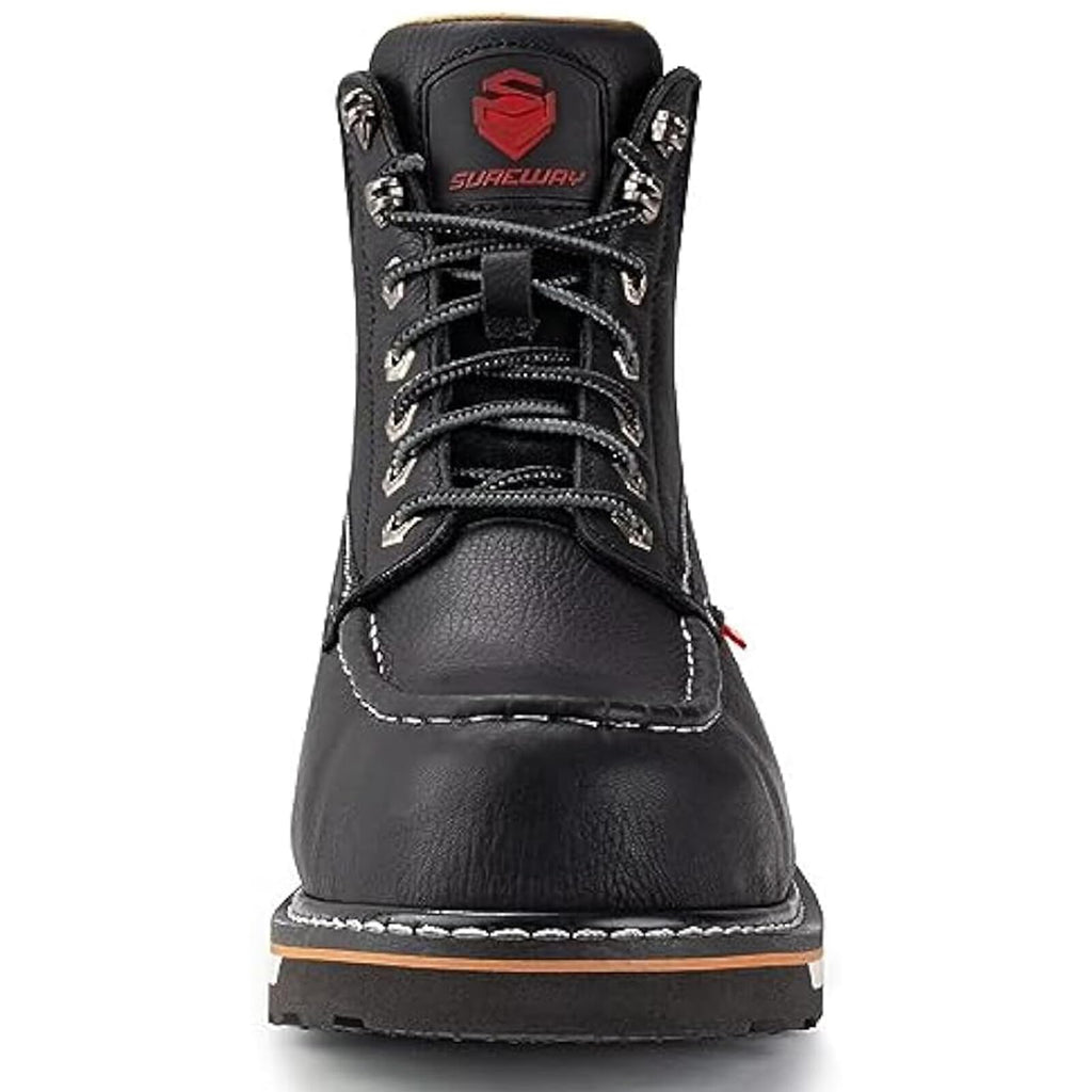 Mens Heavy Duty Wedge Moc Toe Work Boots Soft/Composite/Steel Toe