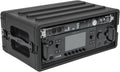 4U Shallow Roto Rack Case - Durable Polyethylene Gear Protector, Stackable, Waterproof with Twist Latches & Rubber