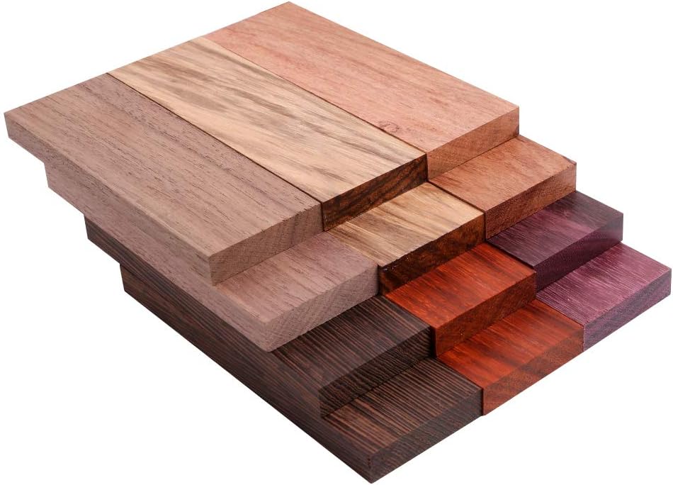 Bookmatched Iron Wood Knife Handle Scales – 1 Pair – Stabilized Exotic Hardwood Knife Handle Material for Knife