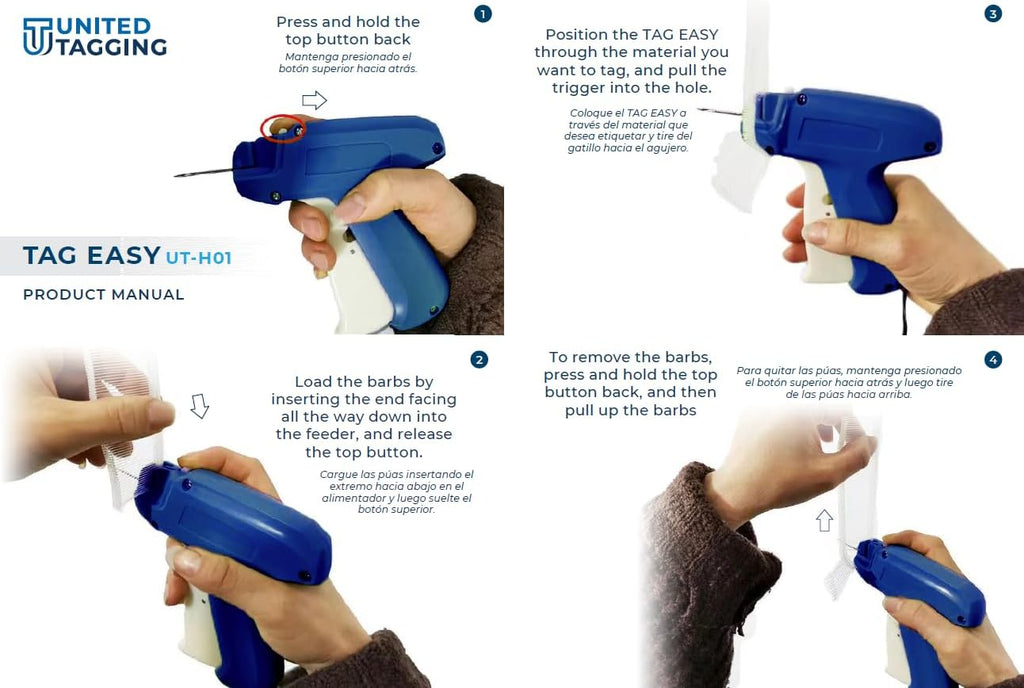 UT-H01 Professional Tagging Gun with 500 Fasteners