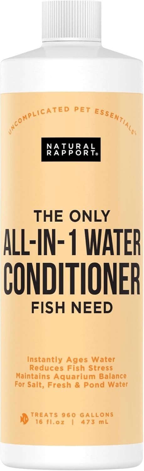 Aquarium Water Conditioner, All-in-1 Dechlorinator, 16 oz | 11-ingredient all-in-1, treats 960 gal - Removes ammonia