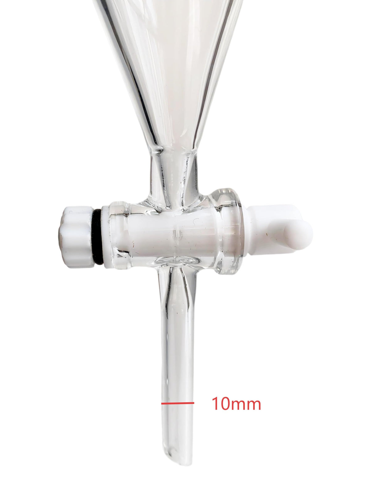1000ml Glass Separatory Funnel Casting Iron Base PTFE Stopcock