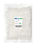 HS Clear Zip Ties 8 Inch (Bulk-1000 Pack) Nylon Cable Ties 40 Lbs Self-Locking Wire Ties for Electronics Organizer