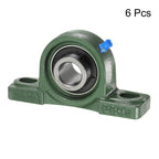uxcell 6Pcs UCP205-14 Pillow Block Bearing 7/8 in Bore Solid Cast Iron Base