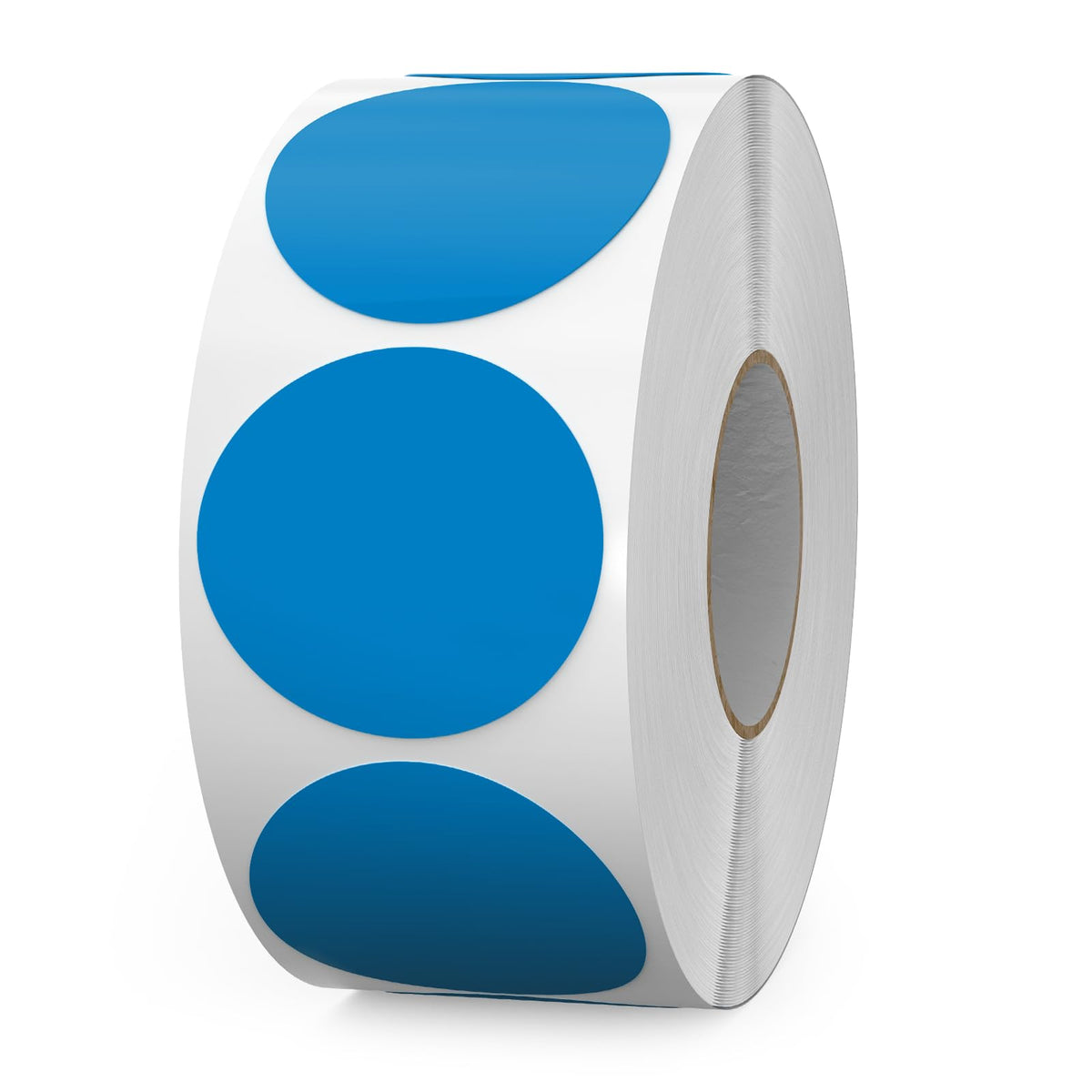 Blue Round Stickers Roll 1.5 Inch Vinyl Dot Labels 1000 PCS