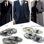 50 Sets Sew-on Snap Buttons, Gun Black