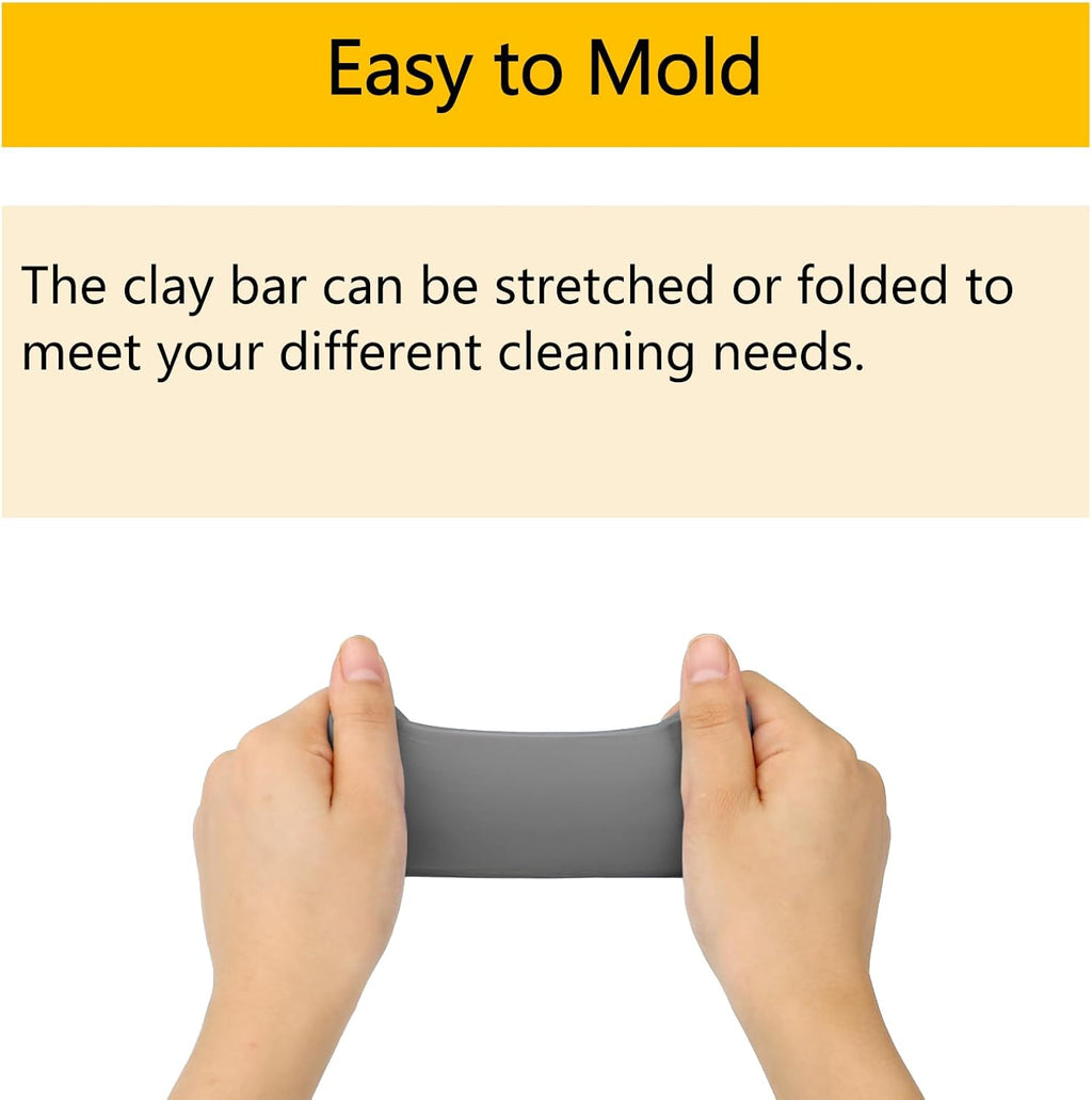 Car Clay Bar 4 Pack 400g, Premium Grade No Scratch Magic Clays Bars Detailing Cleaner Kit Glass Deatil Cleaning with