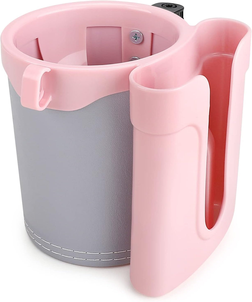3-in-1 Bike Cup Holder with Cell Phone Keys Holder, Bike Water Bottle Holders, Universal Bar Drink Cup Can Holder for