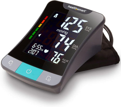 Digital Premium Blood Pressure Monitor with Automatic Upper Arm Cuff that Displays Blood Pressure, Pulse Rate and