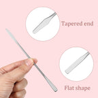 5 Pcs Lab Spatula, Small Stainless Steel Micro Spatula (Silver)