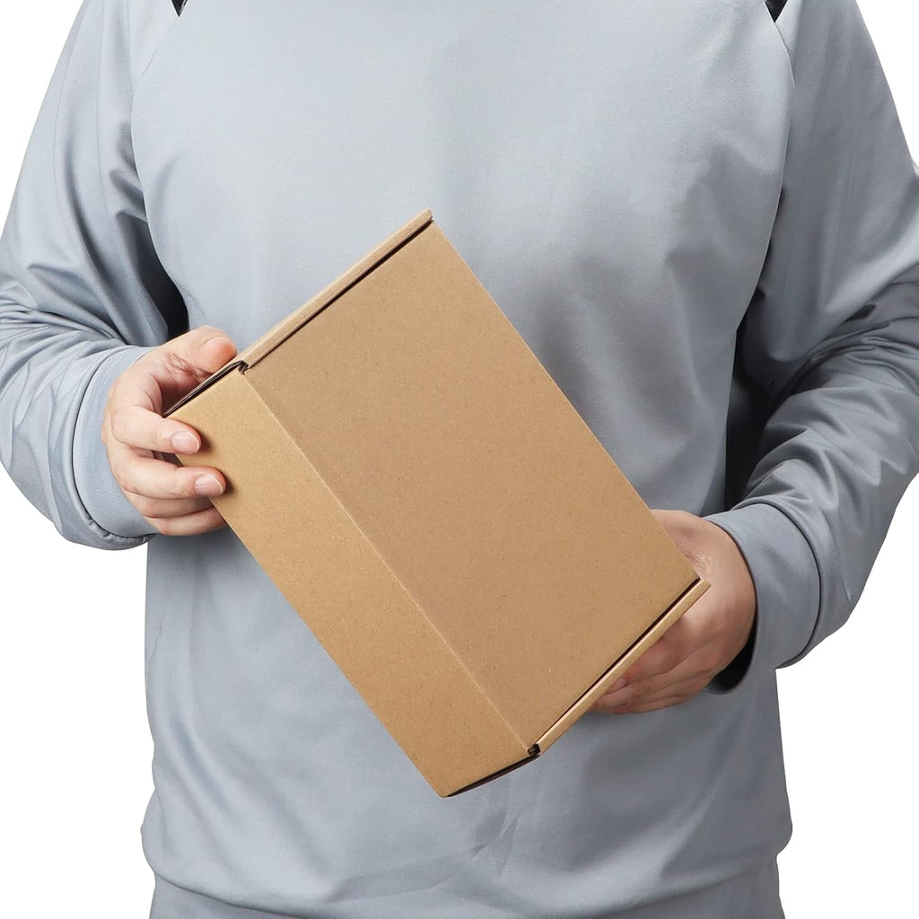 25 Pack 10x7x3 inch Cardboard Shipping Boxes, Brown Mailing Box