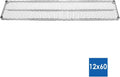 Shelving Inc. 12" d x 60" w x 72" h Chrome Wire Shelving w/ 4 Tier Shelves | Weight Capacity 800lbs Per Shelf