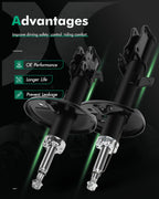 SCITOO Front Rear Shocks for Avalon shock absorbers 4pcs