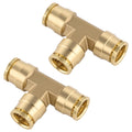 Boeray 5/8" Brass Union Tee, DOT Approved 3-Way Air Line Connector 2PCS