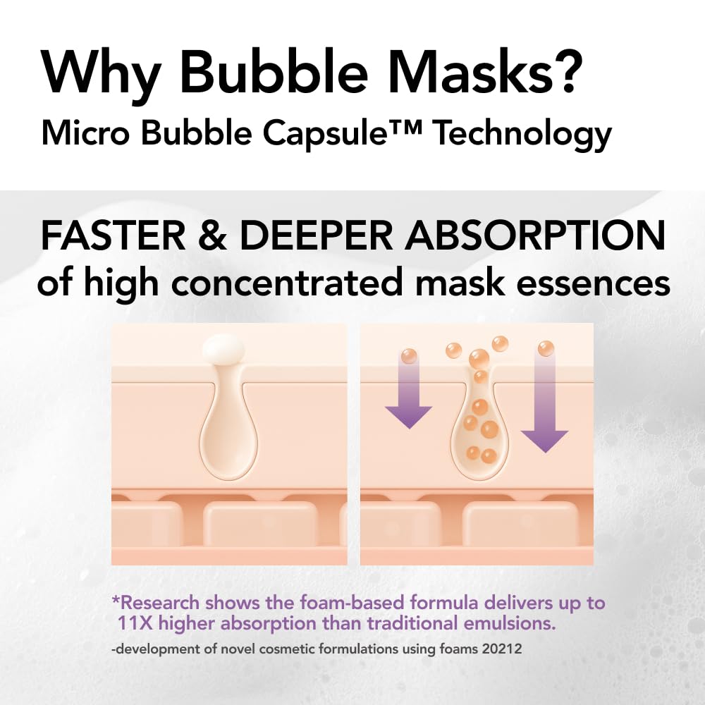 30 Seconds Bubble Mask REPAIR, EGF Liposome Face Mask, 2.36 fl oz