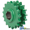 Compatible with John Deere Sprocket DoubleMain Drive 17/17 Tooth Part No: A-AE39301