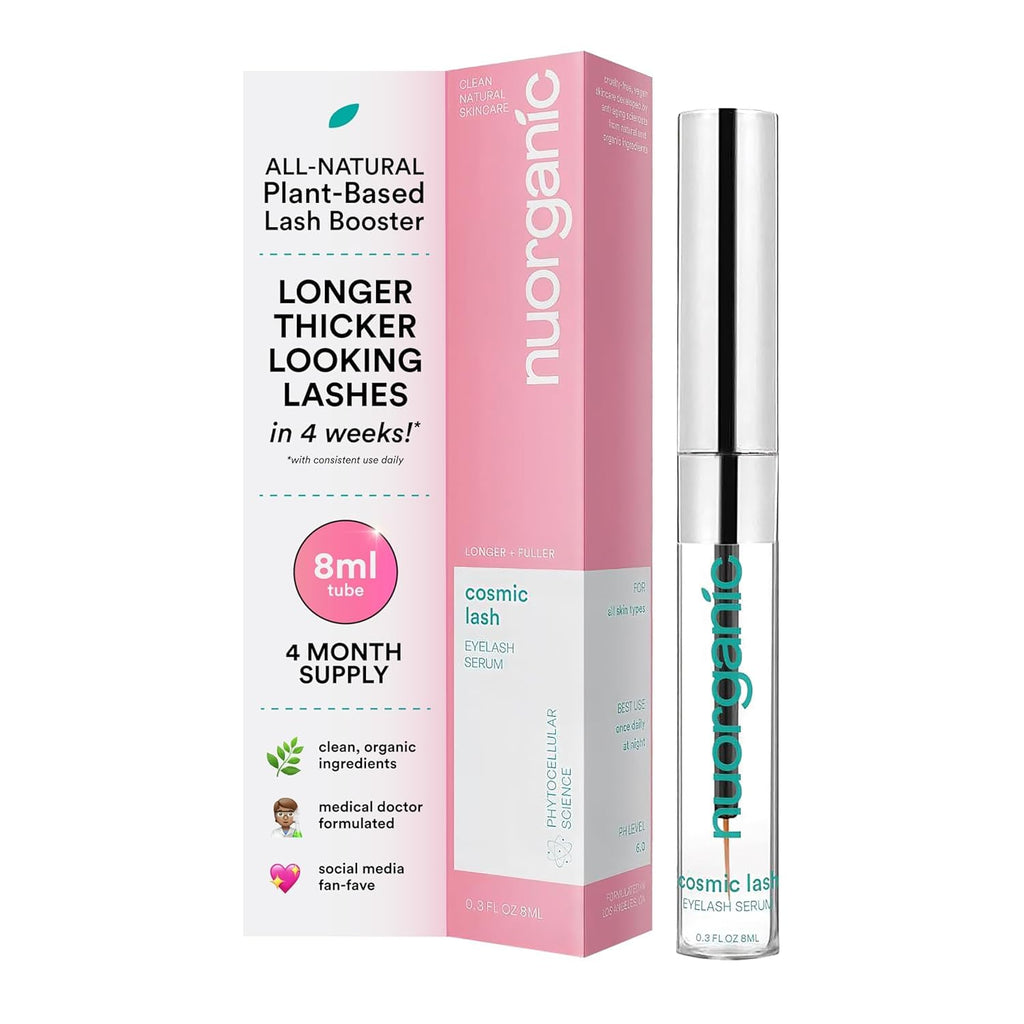 Eyelash Growth Serum, Prostaglandin-Free Lash Serum for Longer Lashes | Swiss Apple Stem Cells, Vegan, Hormone-Free