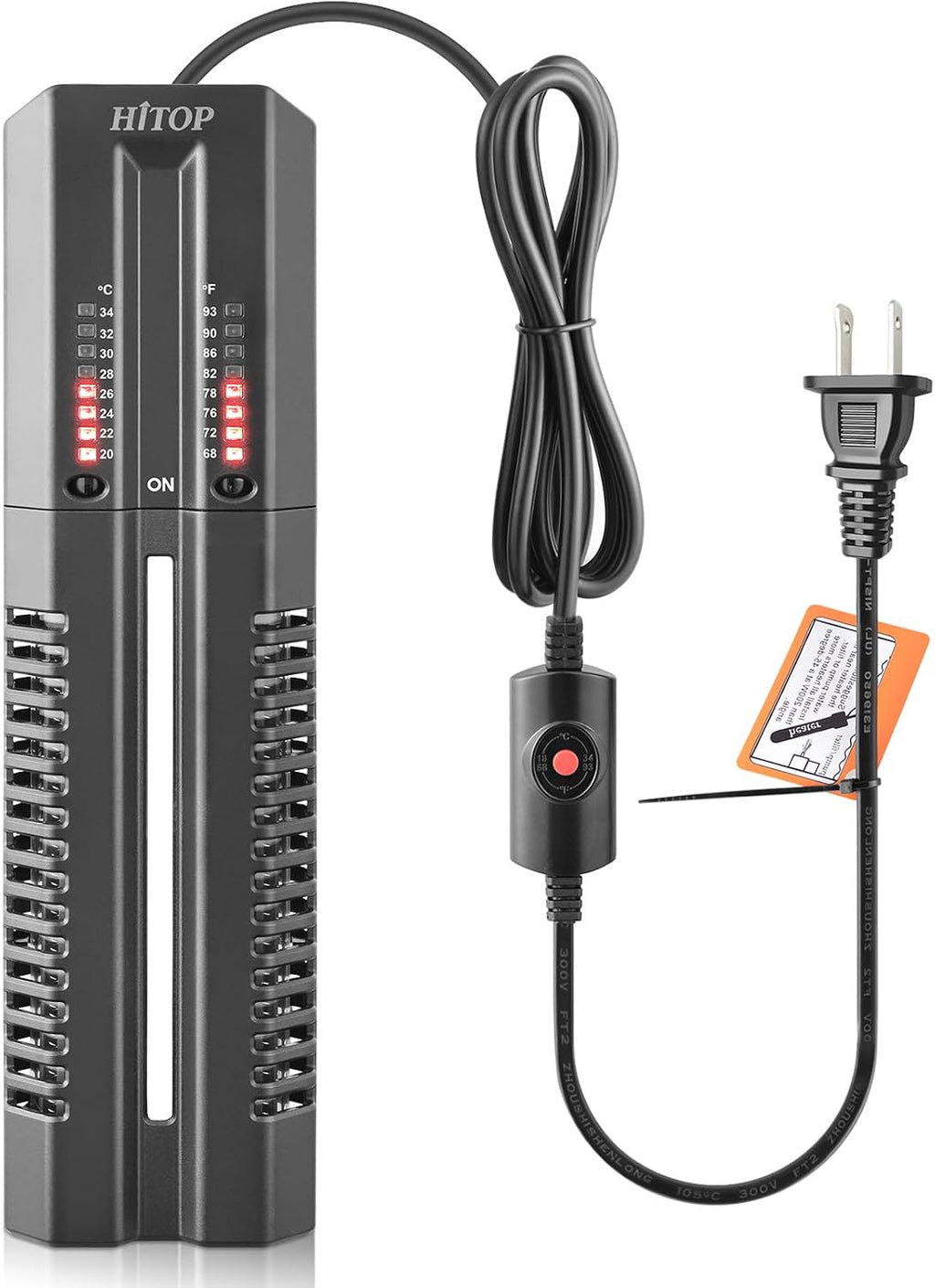 400W Submersible Aquarium Heater with Controller for 45-95Gal