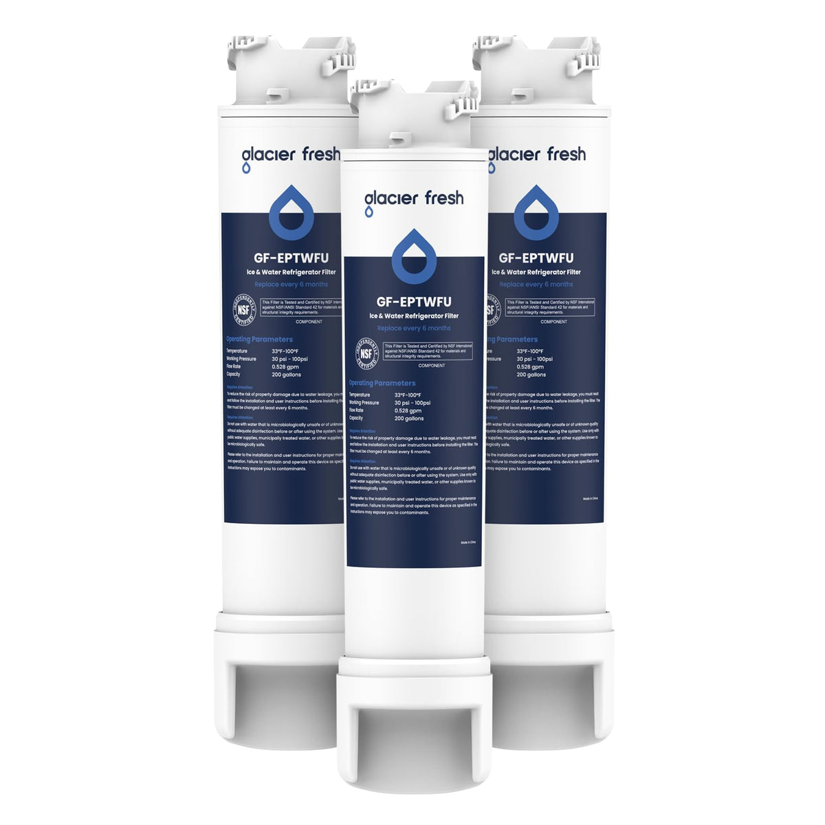 GF-EPTWFU Water Filter, Compatible with EPTWFU01, 3 Pack